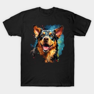 Australian Cattle Dog Rainbow T-Shirt